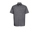 Oxford Shirt / Herrenhemd  Gr. S - silver, 70% CO / 30% PES, 135 g/m2
