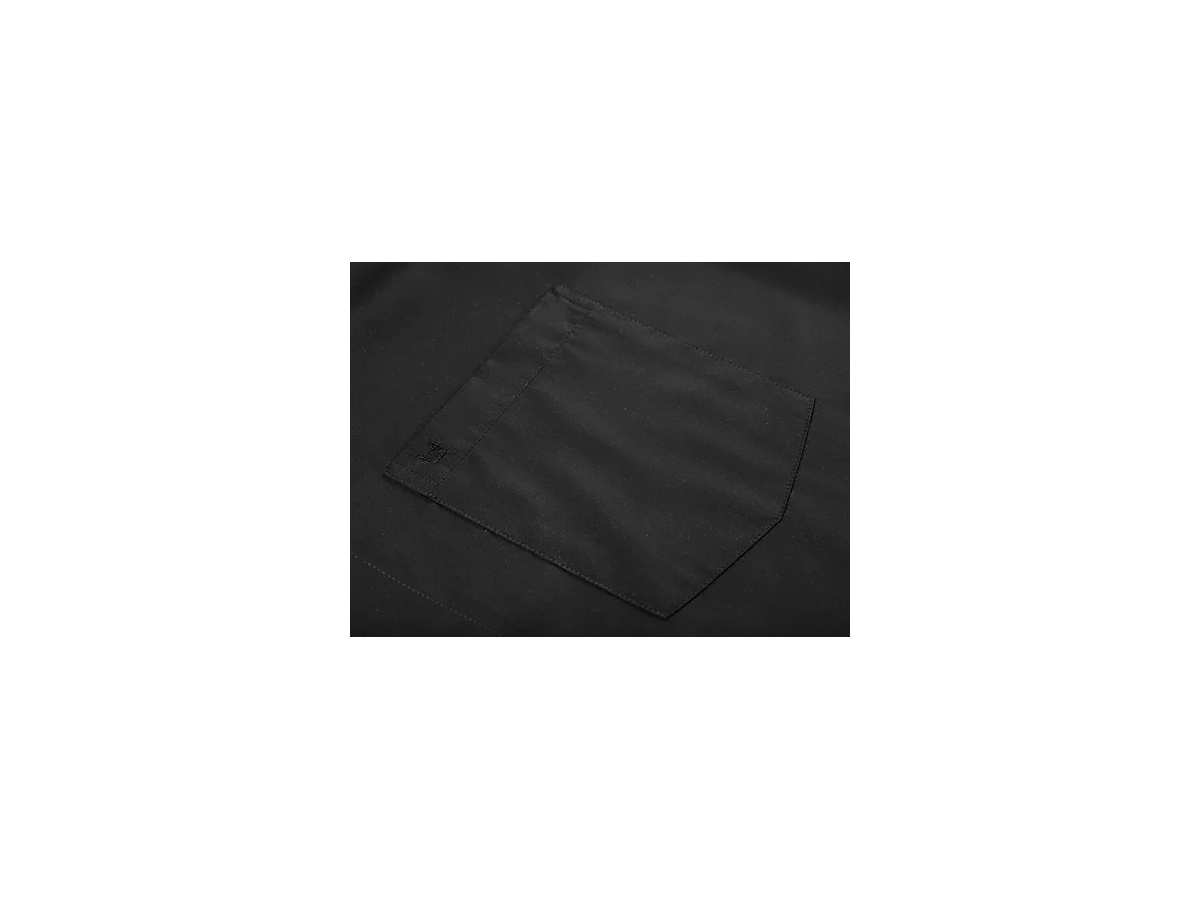 Herren Hemd STC kurzarm Grösse 38 (S) - 0500-schwarz, RegularFit Smellproof-Plus