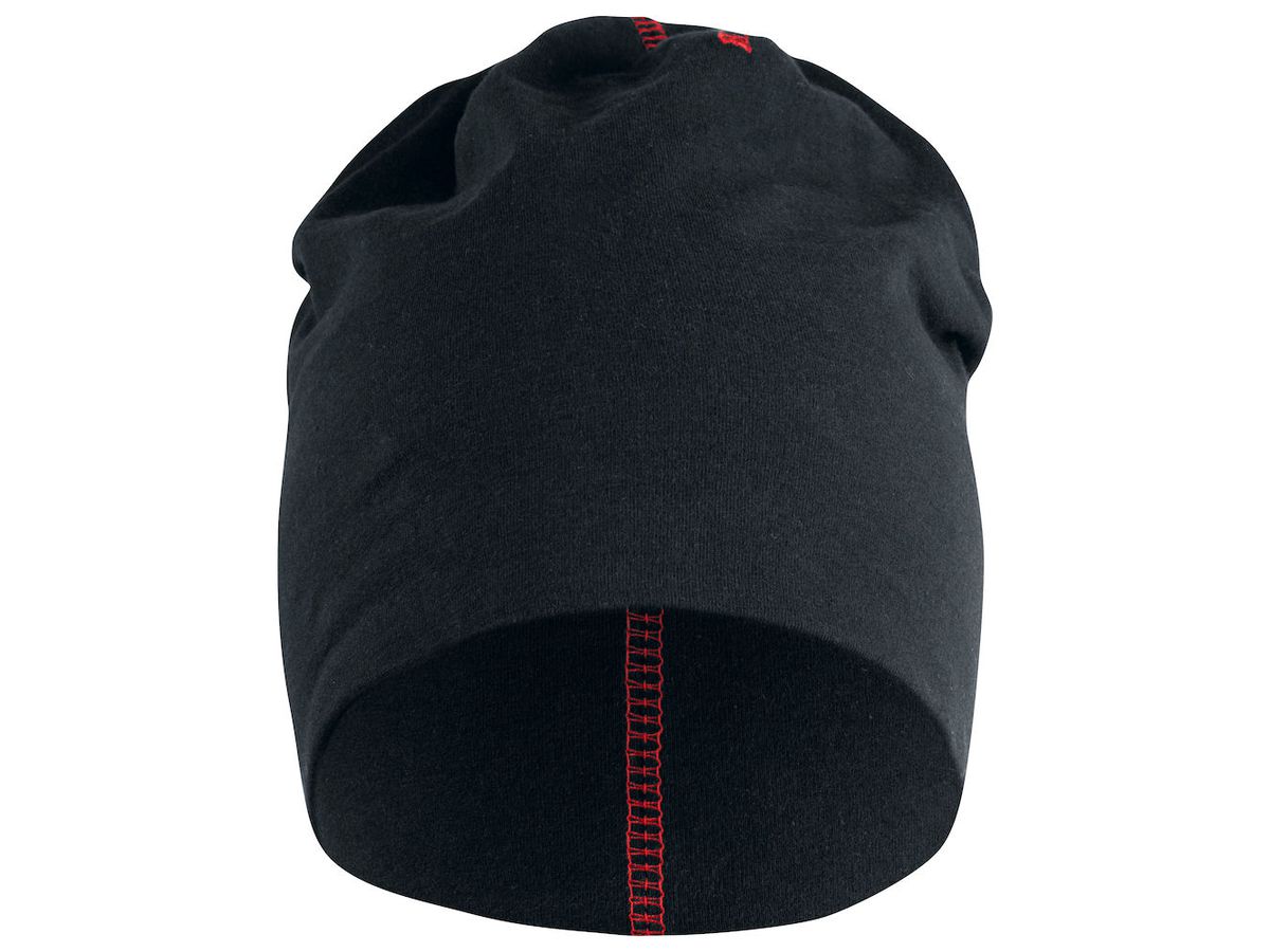 CLIQUE KYLE Double Single-Jersey Mütze - schwarz/rot, One Size