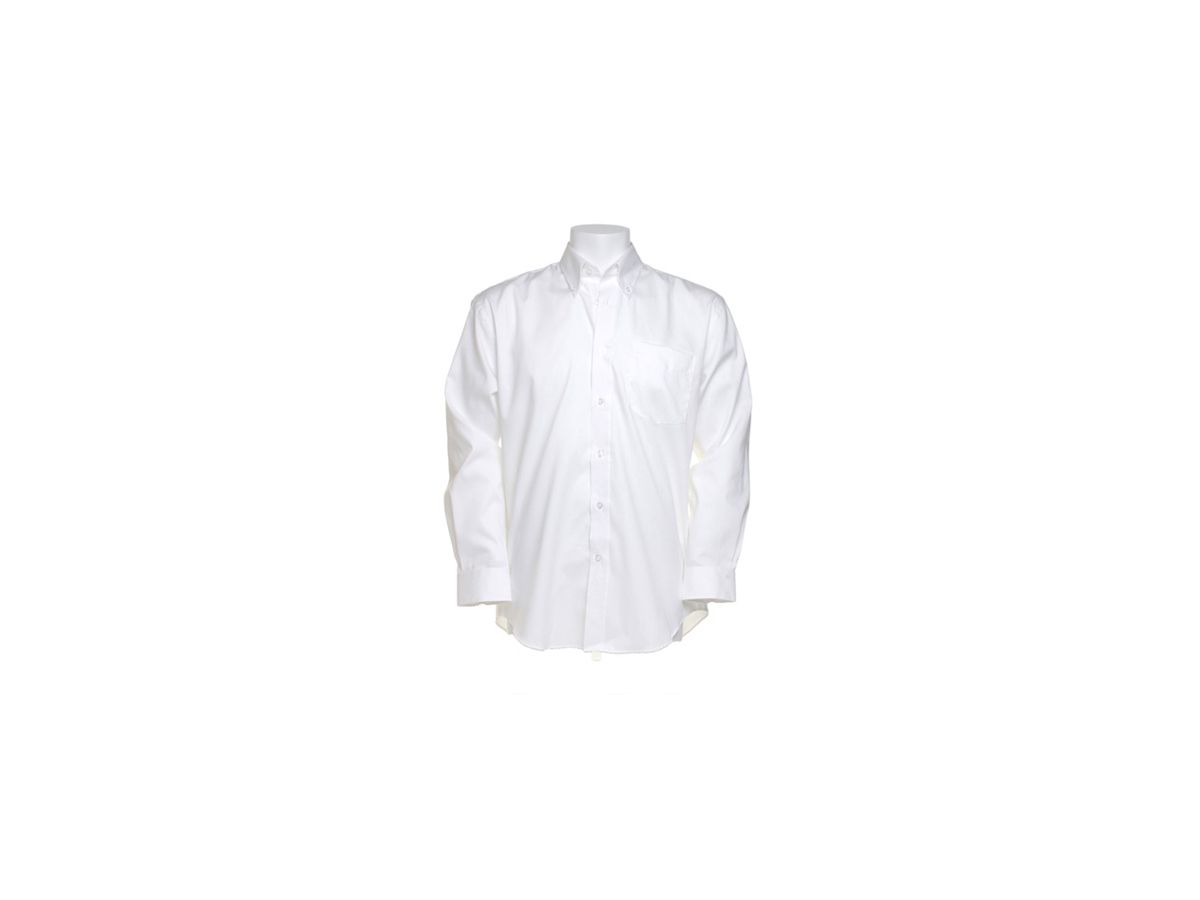 Kustom Kit Corporate Oxford Hemd LA - Grösse M, K105 Weiss