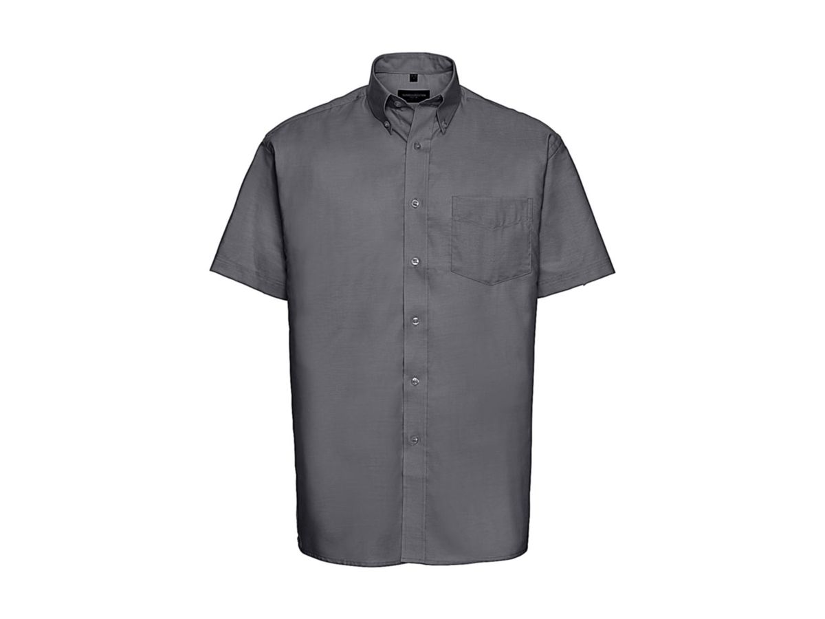 Oxford Shirt / Herrenhemd  Gr. M - silver, 70% CO / 30% PES, 135 g/m2