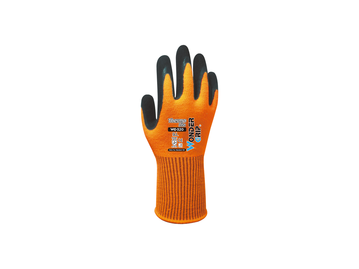 Wonder Grip Thermo Lite Winterhandschuh - hi-vis orange