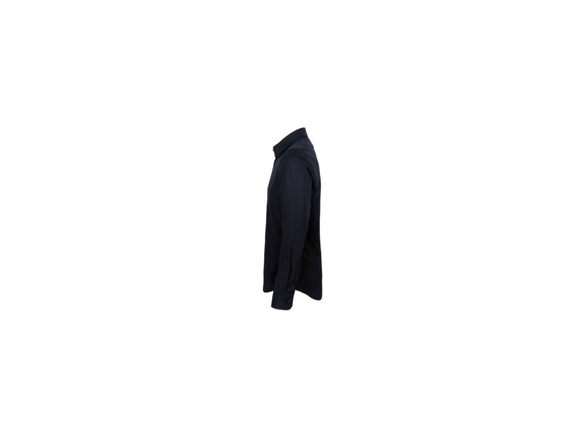 Hemd 1/1-Arm Business Tail. XS schwarz - 100% Baumwolle