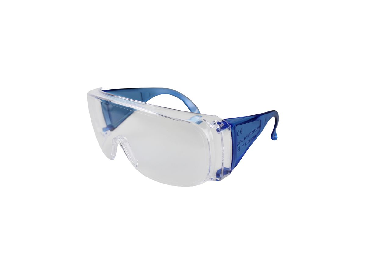 Novaspec Schutzbrille (Brillenträger) - klares Glas, EN 166 Kat. II / AH1F