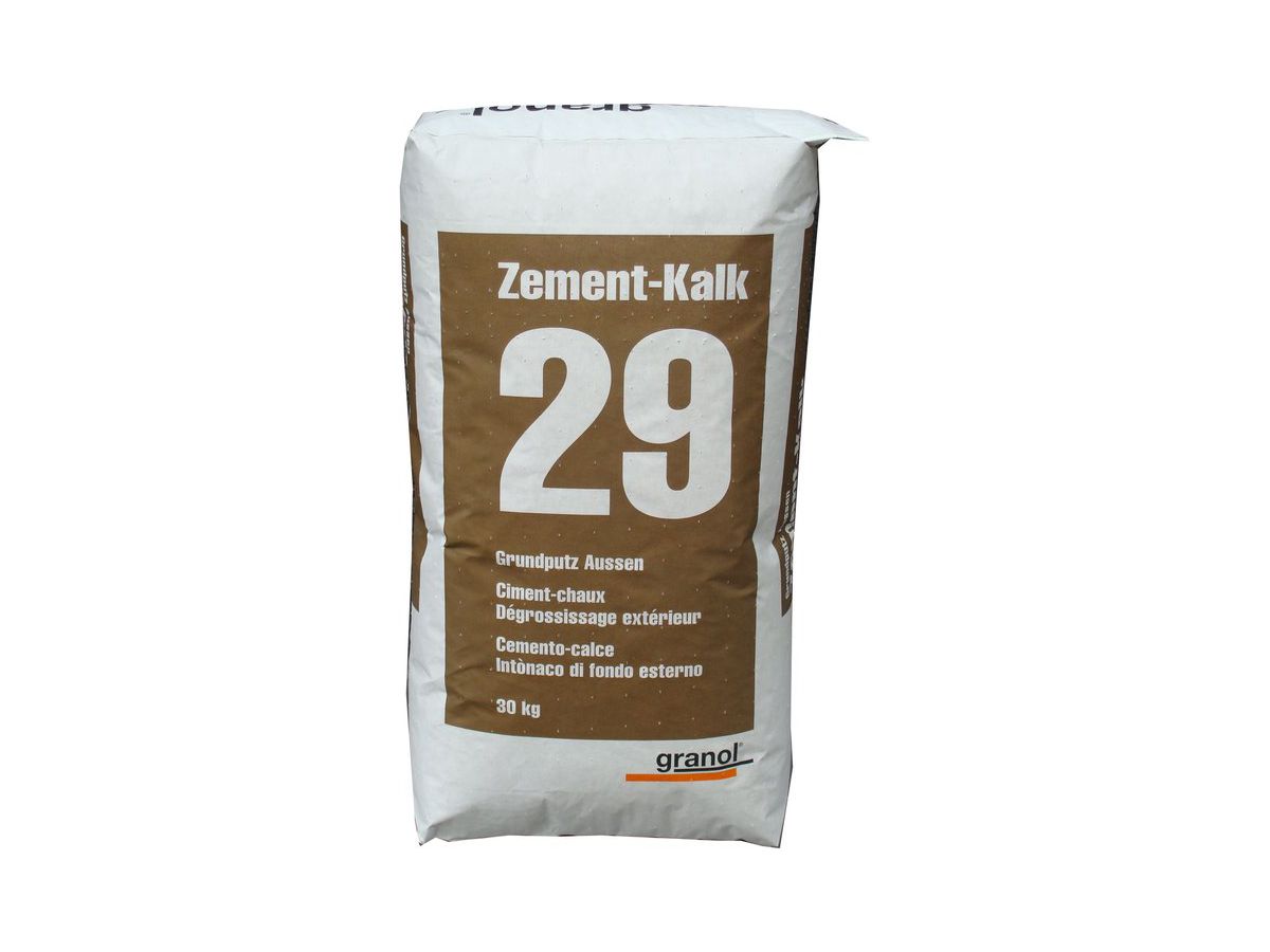 Granol 29 Kalk-Zement-Masch.-Putz Aussen - Sack à 30 kg