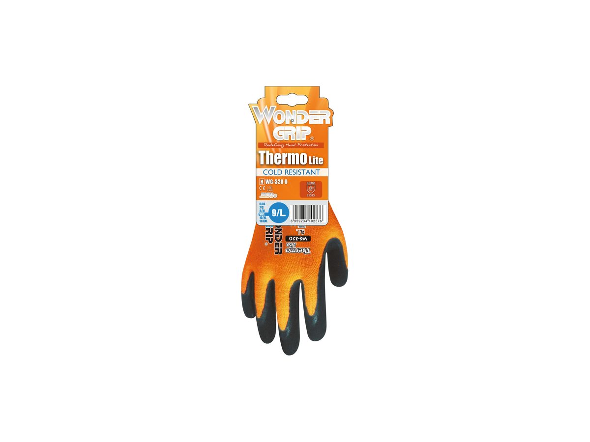 Wonder Grip Thermo Lite Winterhandschuh - hi-vis orange