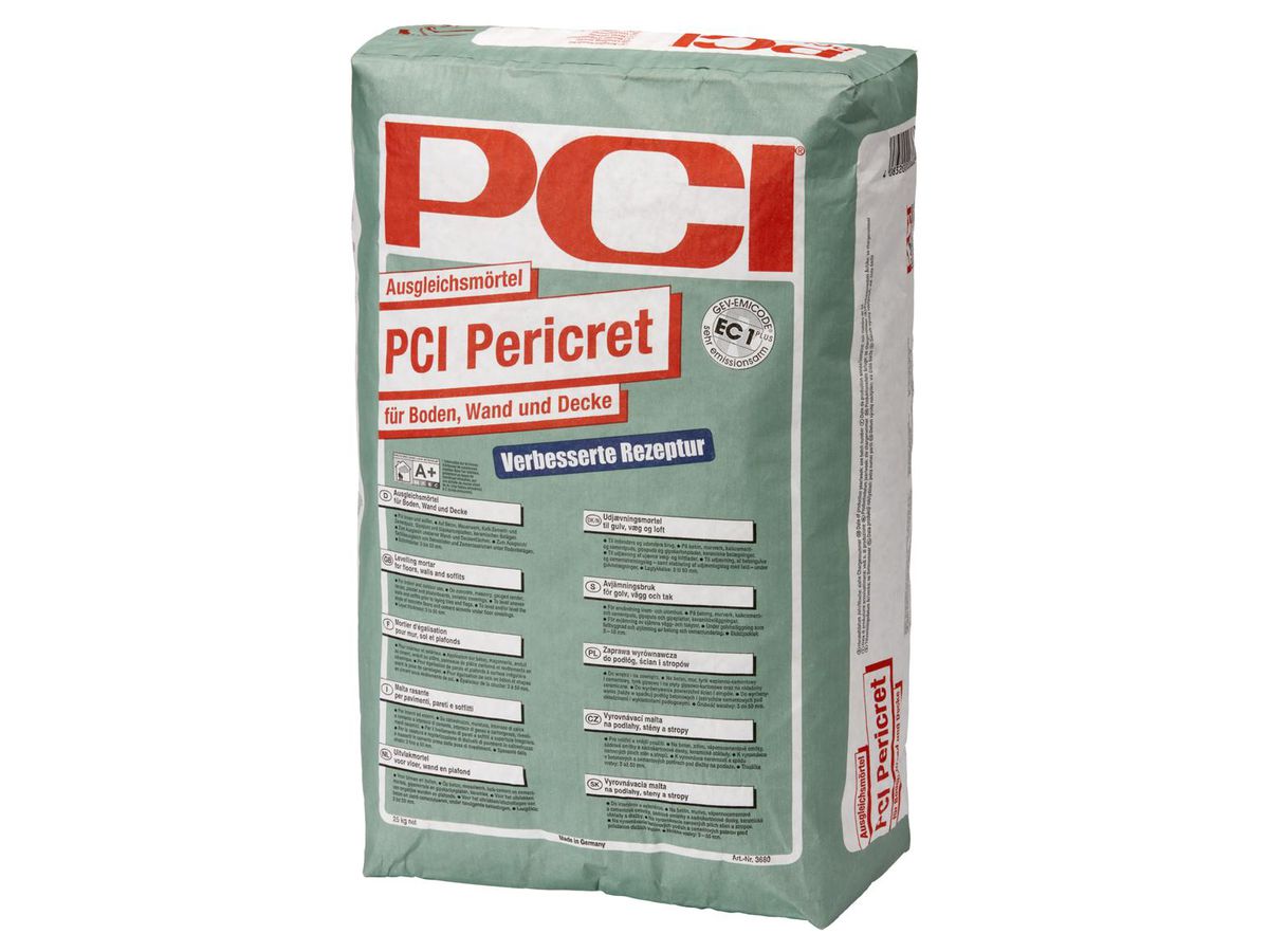 PCI Pericret Ausgleichsmörtel à 25 kg - für Boden, Wände und Decken