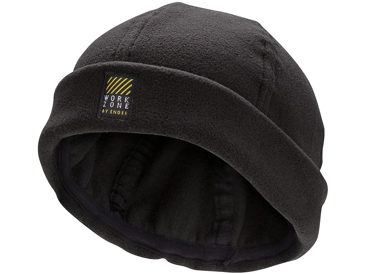 Fleece Mütze mit Schweissband - One Size, schwarz, 100% PES