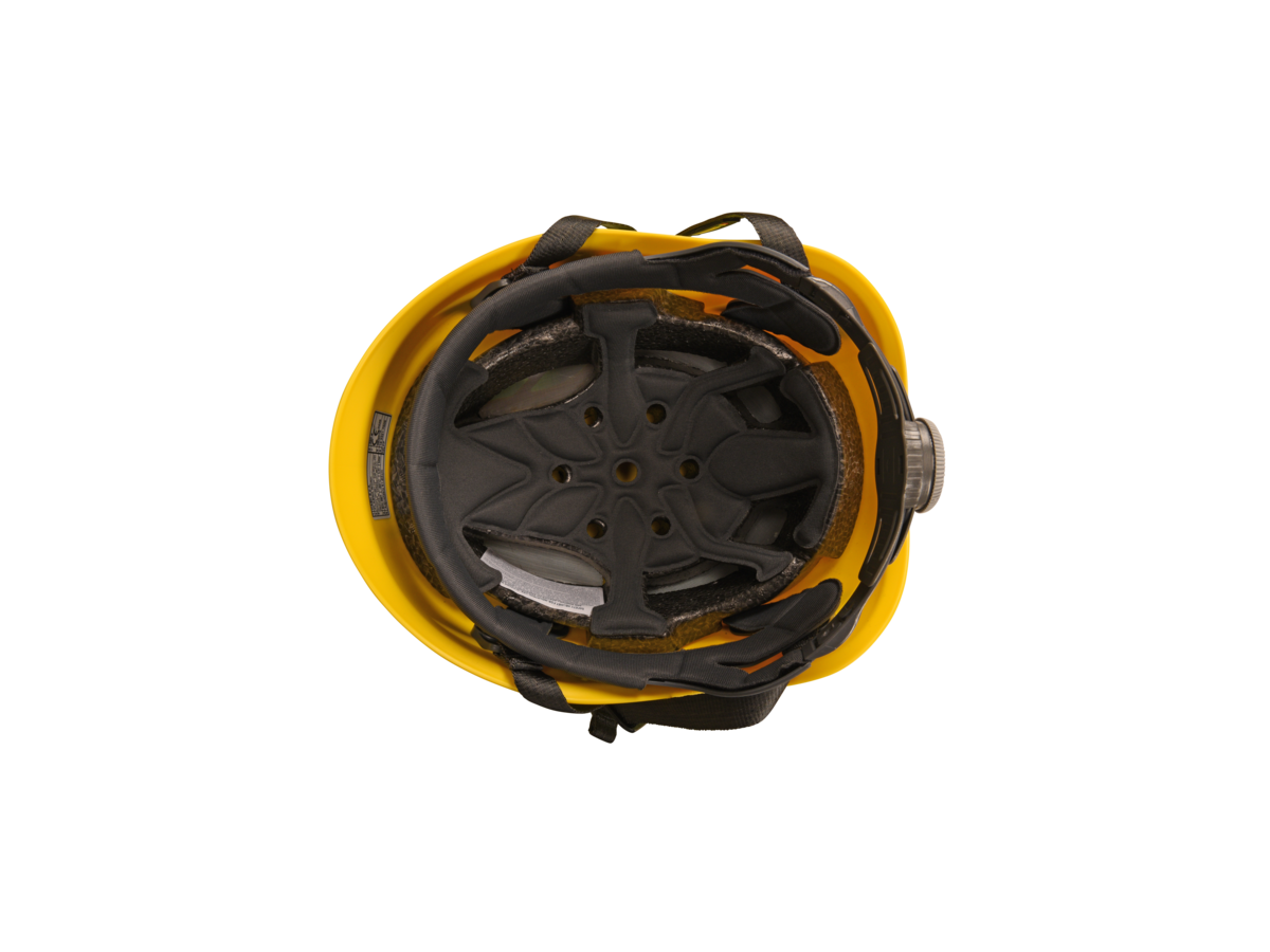 Kask-Helm Plasma AQ, gelb - mit Verstellrad, EN 397 Kat. II
