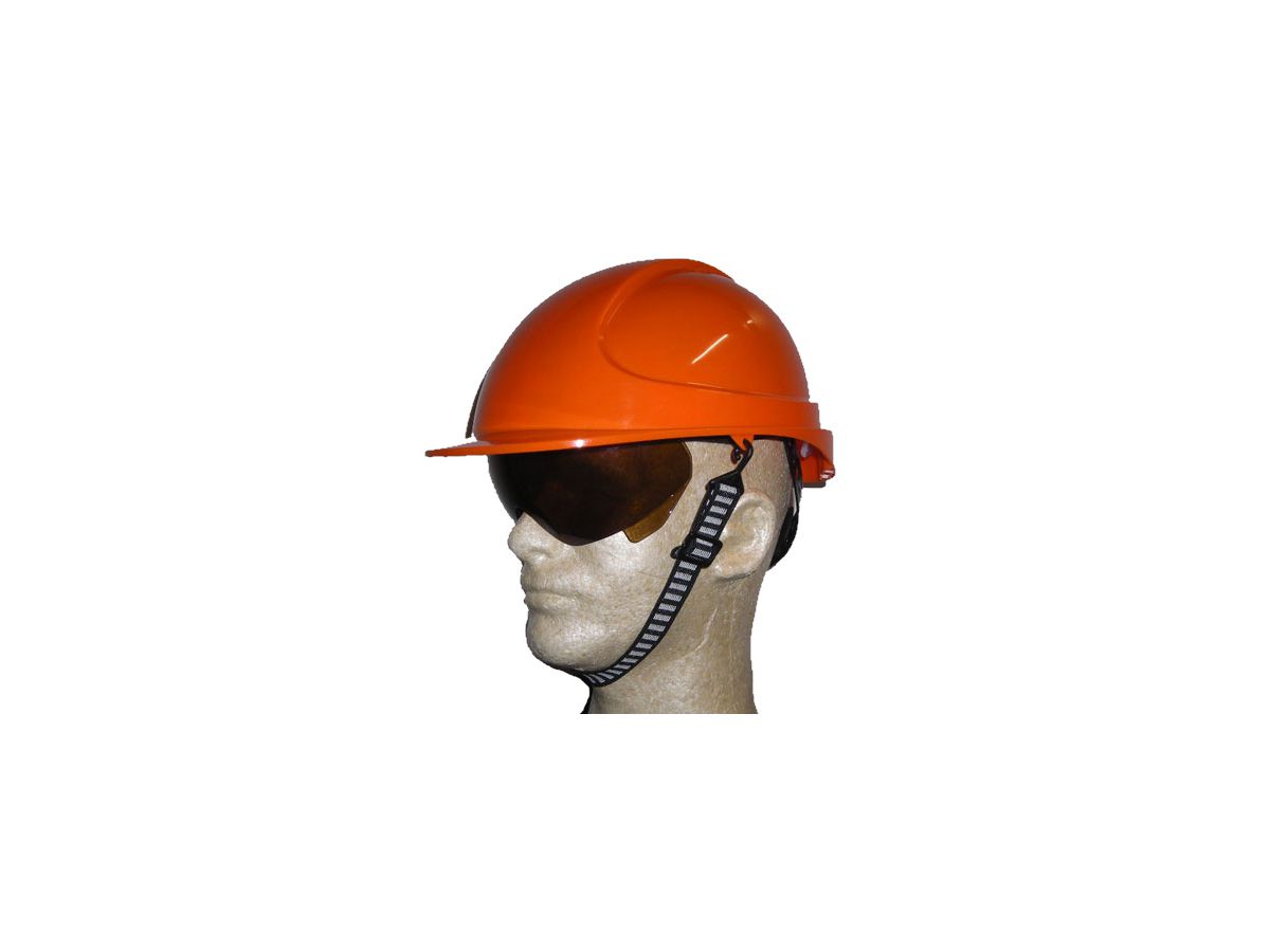Eurocap Helm ROTO S orange - mit Schutzbrille 398 g