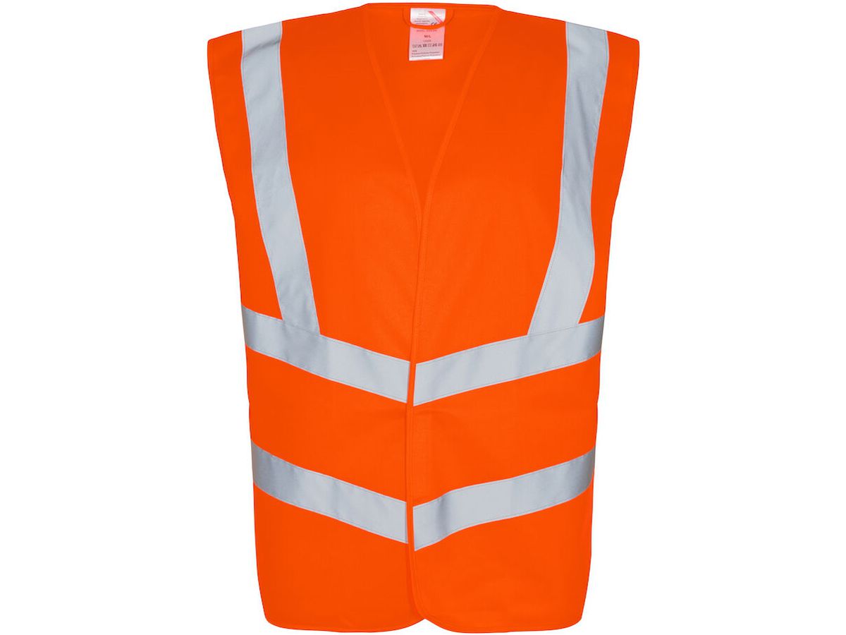 Safety EN ISO 20741 Verkehrsweste orange - Gr.3XL/4XL, 100% PES, mit Klettverschl.