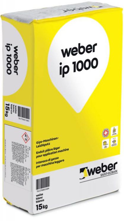 Weber ip 1000 - Gips-Maschinen-Leichtputz