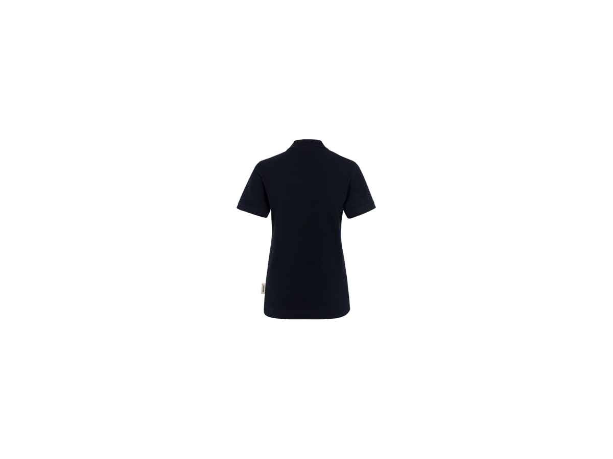 Damen-Poloshirt Classic Gr. S, schwarz - 100% Baumwolle