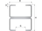 Montageschiene FLAMCO R0 HxB 18x28 mm - à 2 m, verzinkt