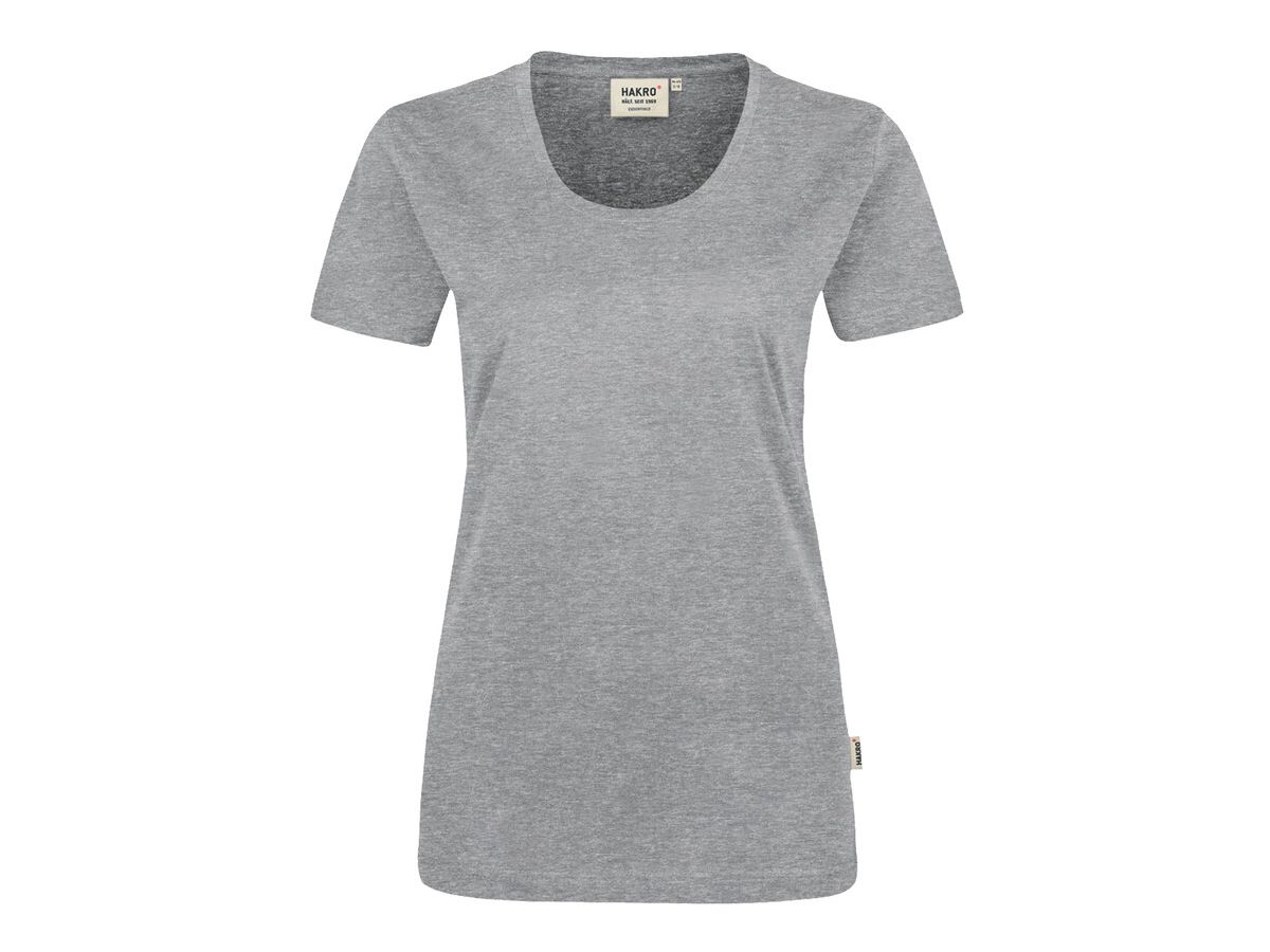 Damen T-Shirt Classic, Gr. S - grau meliert