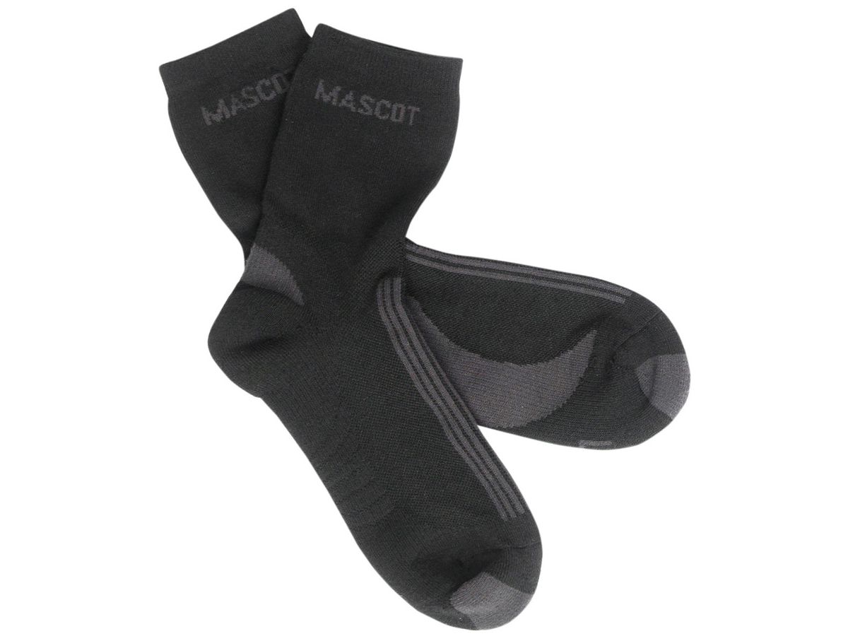 Asmara Socken schwarz/dunk.anthr. 36/38 - 45% COOLMAXr/38% CO/12% PA/3% LYCRA 50G