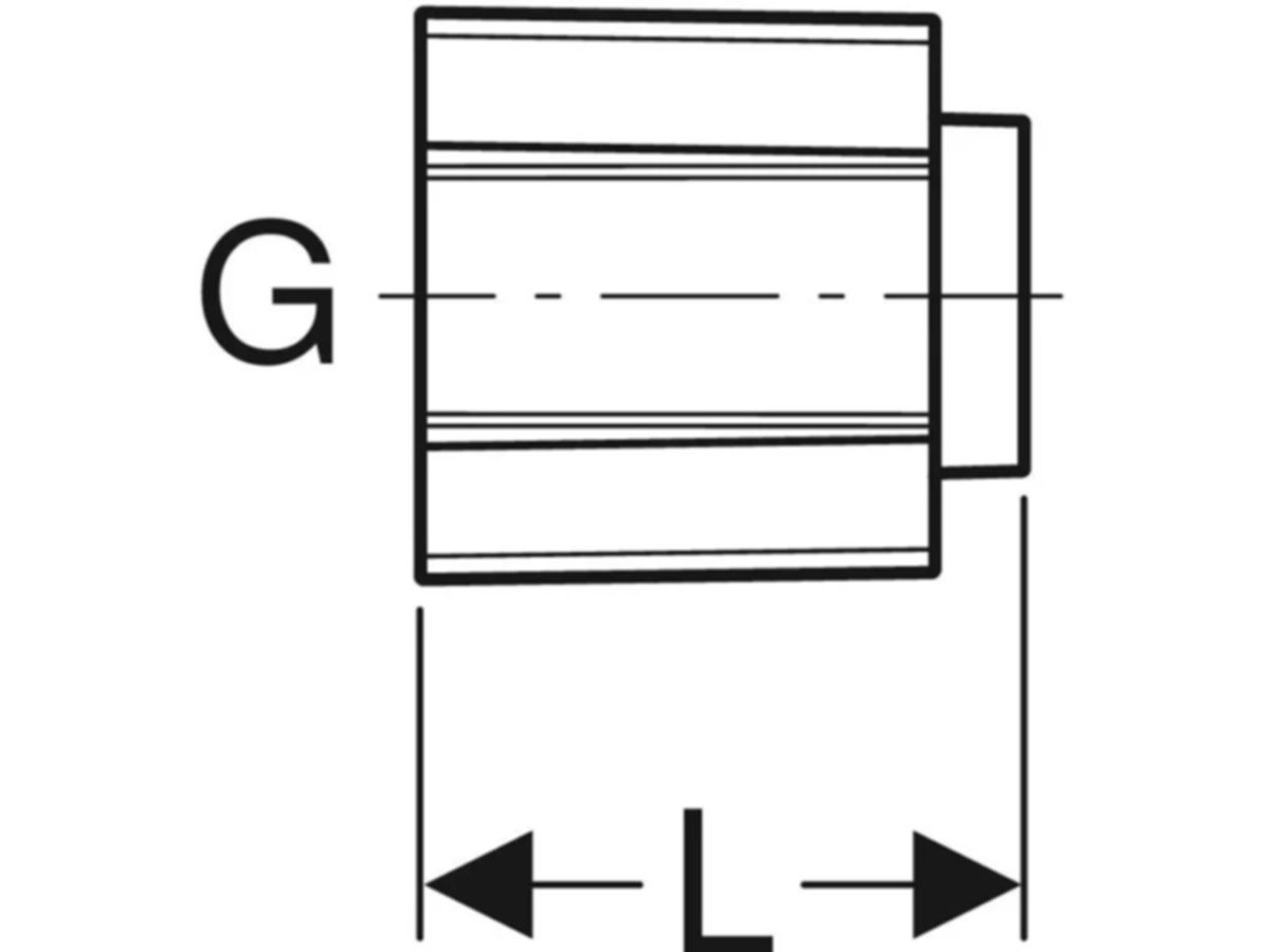 Montagehülse mit Innengewinde - GEBERIT FlowFit