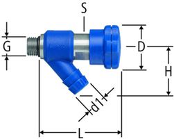 Entleerventil 1/4" PN 16 Nussbaum - für Wasser bis 90°C Nr.22075