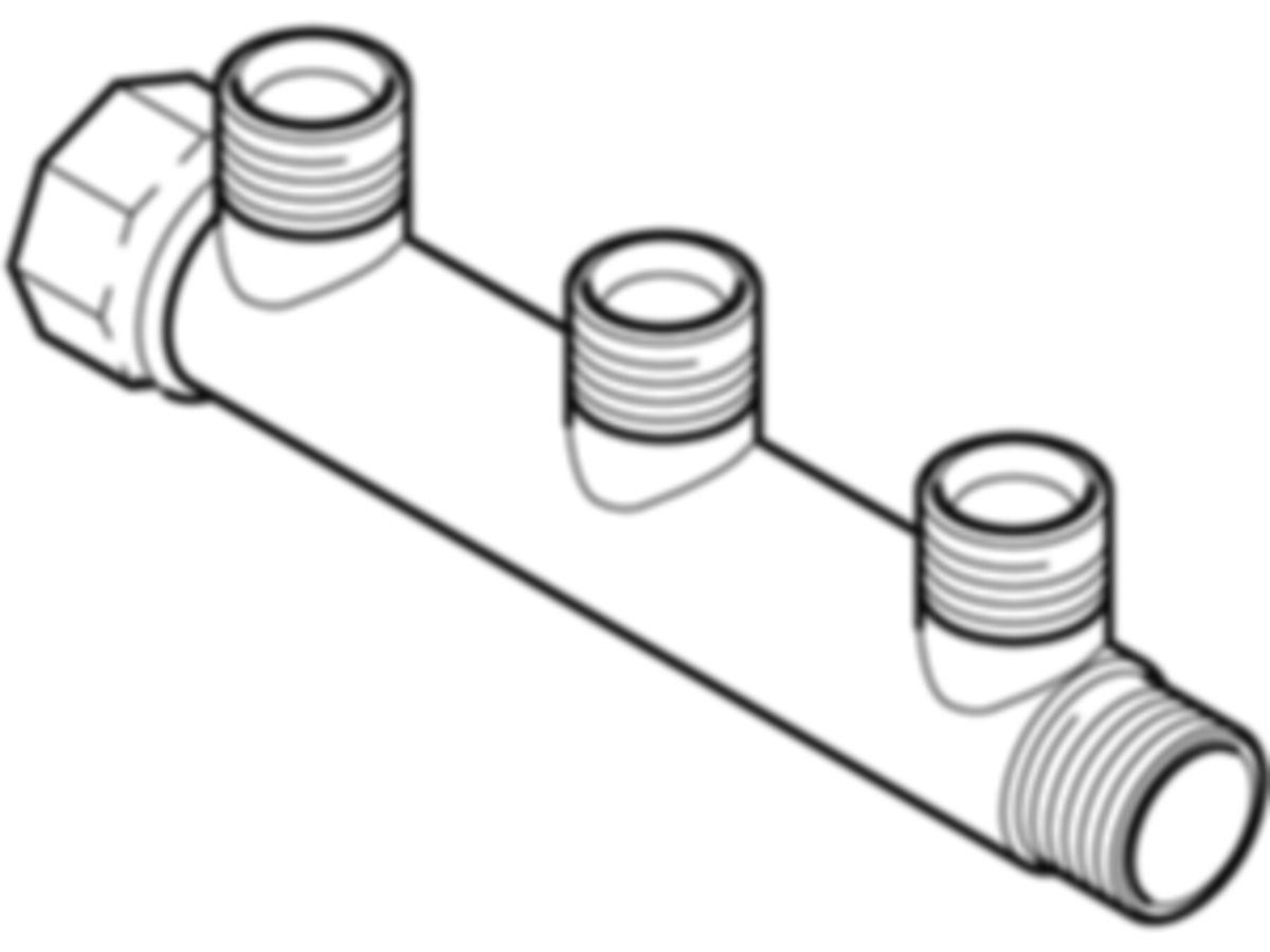 Mepla Verteiler zweifach