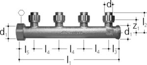 Sanipex Verteiler 4-fach