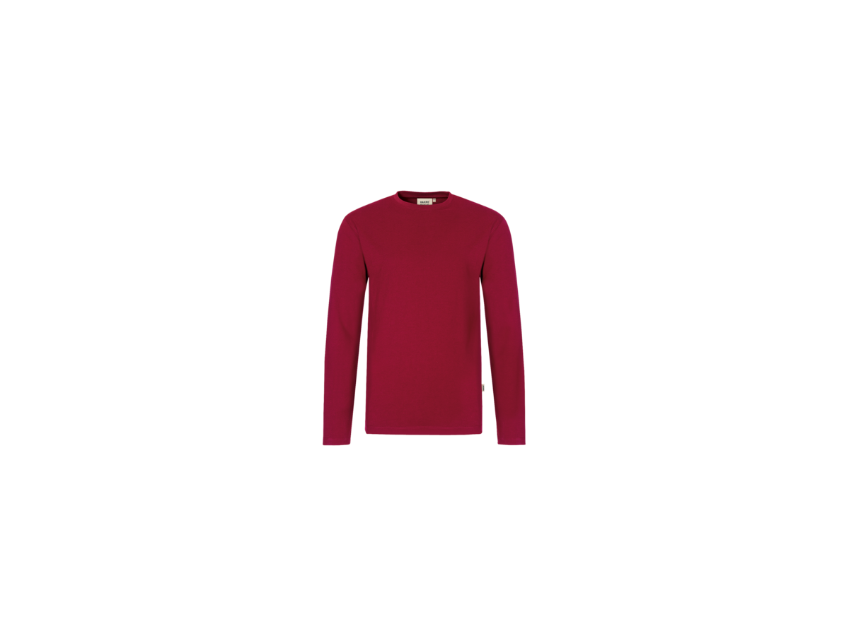 Longsleeve Performance Gr. 3XL, weinrot - 50% Baumwolle, 50% Polyester, 190 g/m²