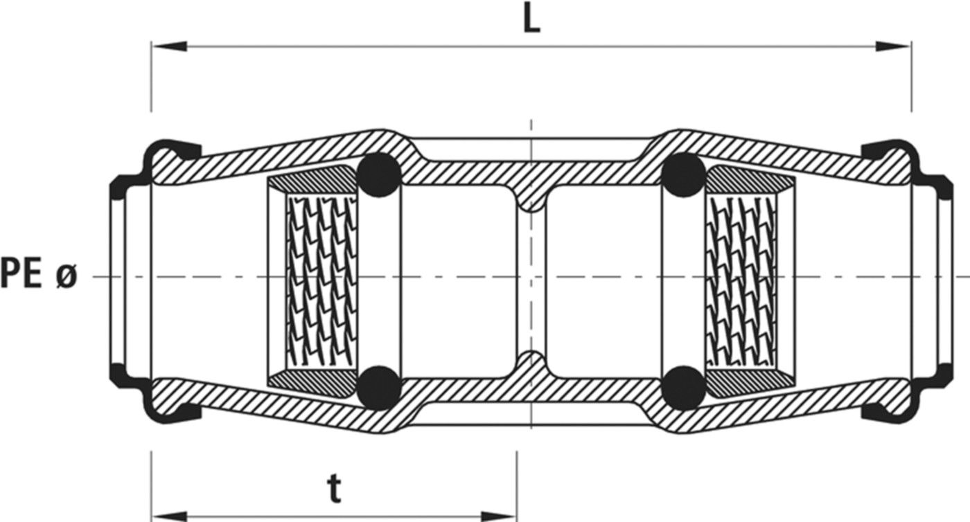 Rohrverbinder Hawle - POM