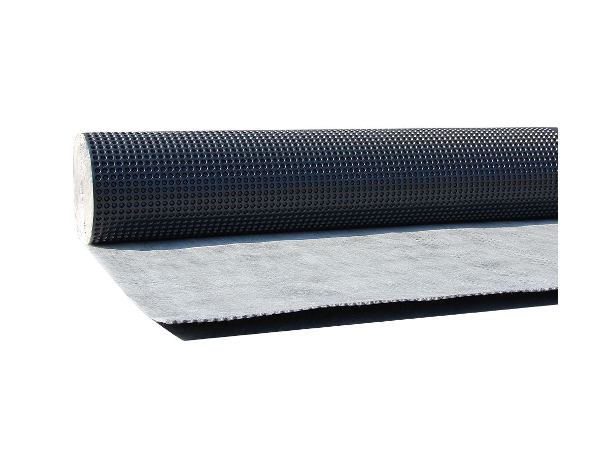 PM Drain-Tec ECOnopp Noppenbahn 400 kN - 1.0 x 15 m, schwarz/grau, 6 Rol./Pal.
