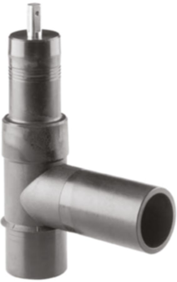 Ventil-T-Stück PE100 S-5 SDR 11 ELGEF - 5 bar Gas / 16 bar Wasser