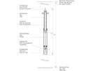 Einbaugarnitur 9602 tele, lang 3/4" - 2" - für Hausanschluss-Schieber