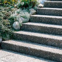 Blockstufen CASTELLO 40 x 15 cm - Sarina (grau), Waschbeton 6-12 mm