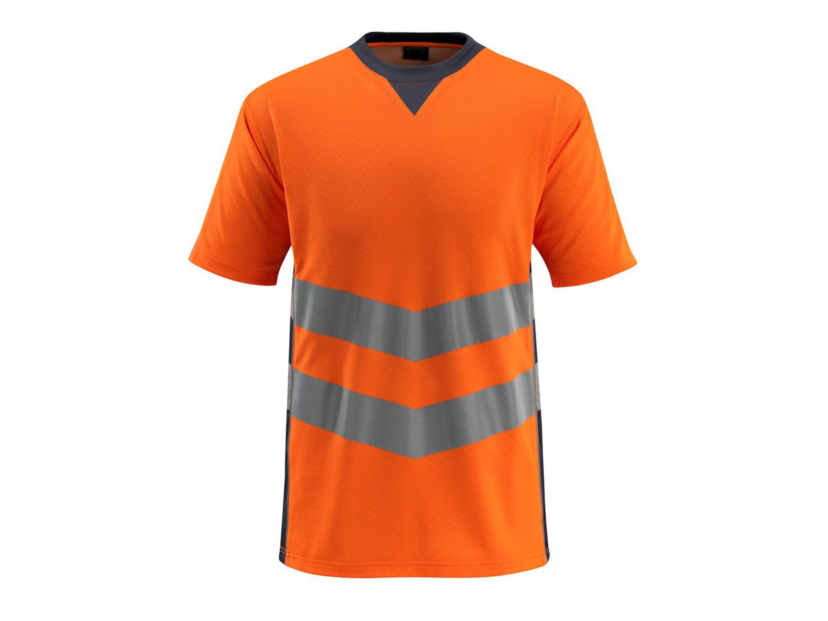 Sandwell T-Shirt orange/schwarzbl Gr.4XL - Fluoreszierend 100% Polyester, 170 g/m²
