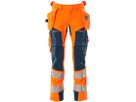 Hose mit Hängetaschen, Stretch - 92% PES/8%EL, 265 g/m²