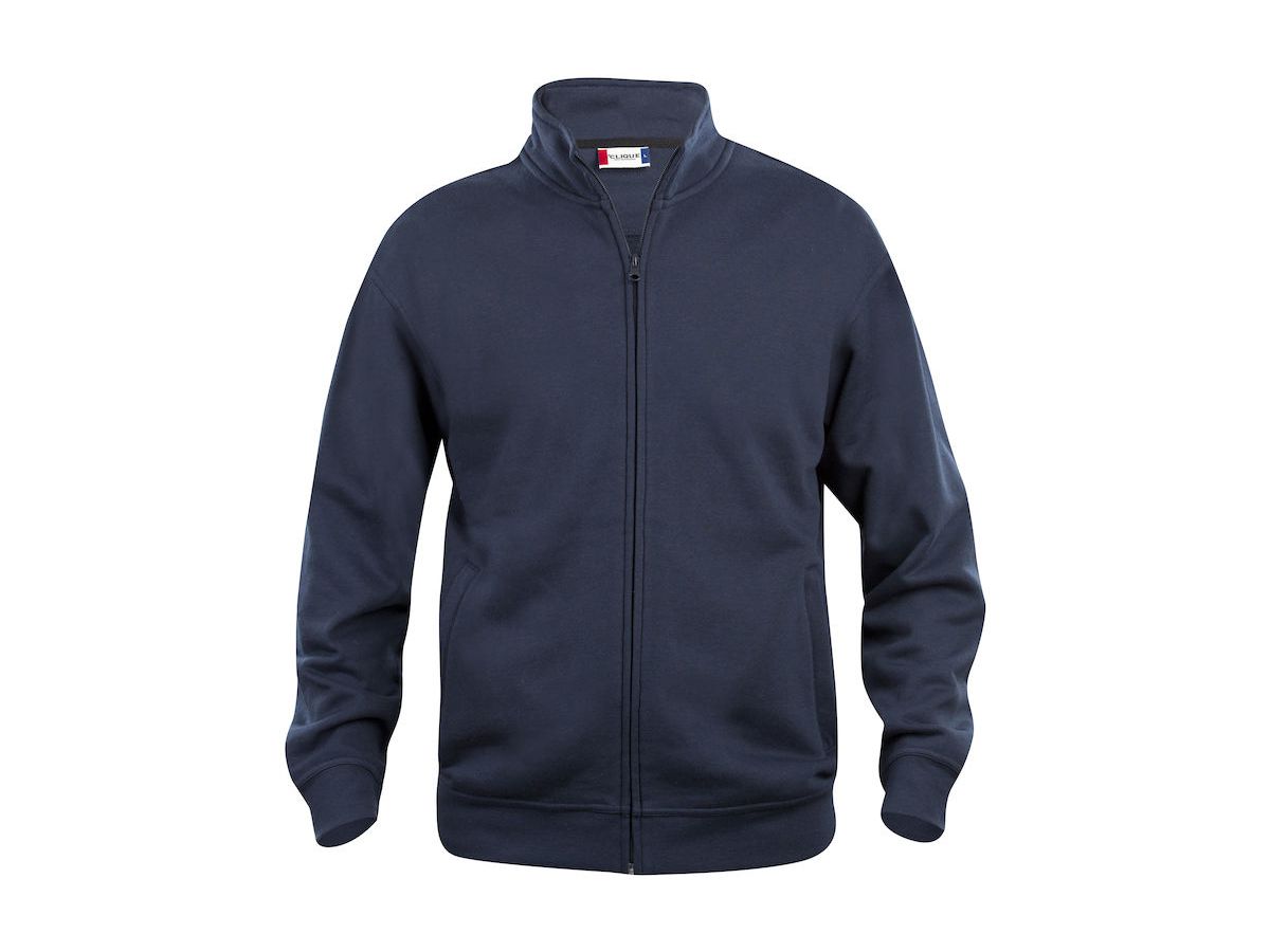 CLIQUE Basic Cardigan Sweatjacke Gr. 2XL - dunkelmarine, 65% PES / 35% CO, 280 g/m²