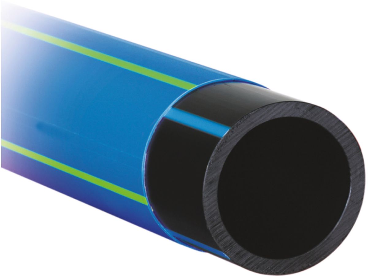 GEROfit Druckrohre mit Schutzmantel - PE100/S8/ND10 blau Stangen