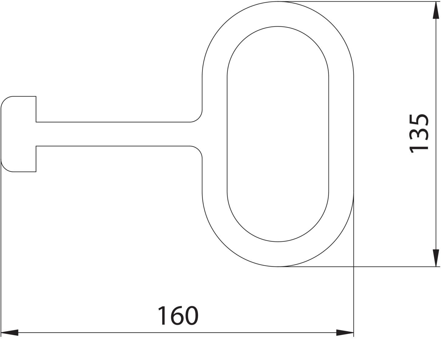 Schlüssel Fig. 103 zu Gussdeckel - Fig. 20SL, 21SL, 22SL, 29SL, 22-1/5