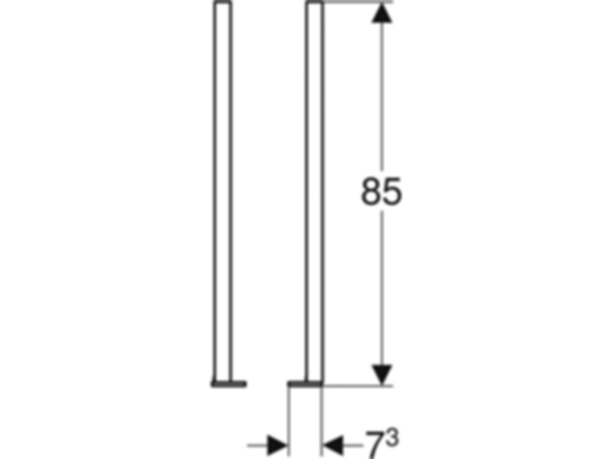 Geberit Duofix Fussstützen verlängert