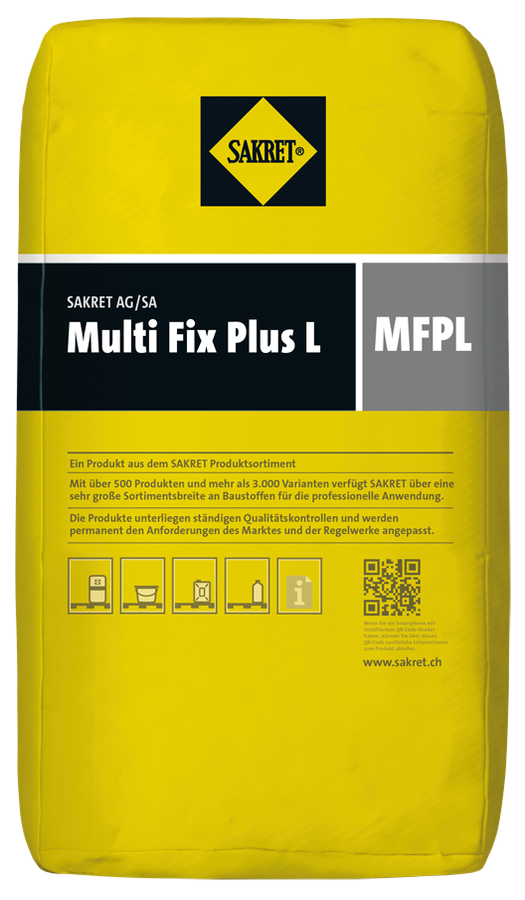 Sakret Multifix plus L - Schachtkopfmörtel, 25 kg/Sack