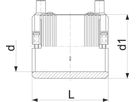 HDPE-Druckschweissmuffe ELGEF  40 mm - 753911609