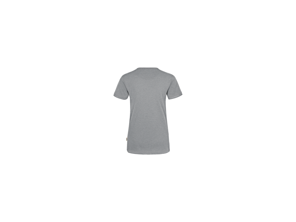 Damen-V-Shirt Perf. Gr. L, grau meliert - 50% Baumwolle, 50% Polyester, 160 g/m²