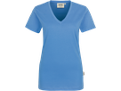 Damen-V-Shirt Classic Gr. S, malibublau - 100% Baumwolle, 160 g/m²