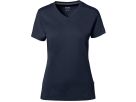 Cotton Tec Damen V-Shirt, Gr. L - tinte