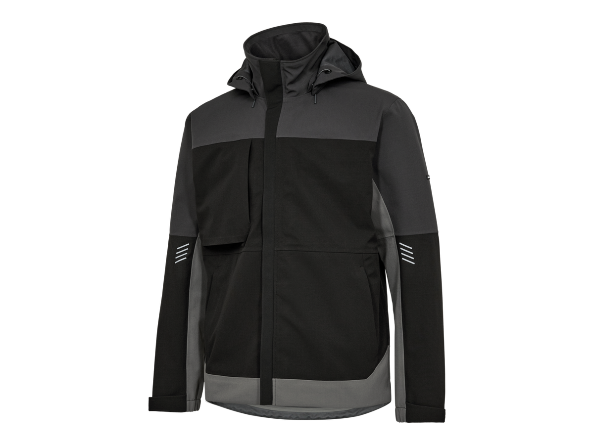 ENTIRE Shelljacke Gr. XS - Schwarz/Anthrazit Grau