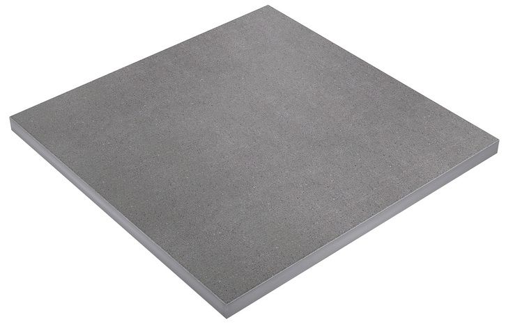 Gehweg Platten Grossformat 100/100 cm - Besenstrich, dunkelgrau, vollkantig