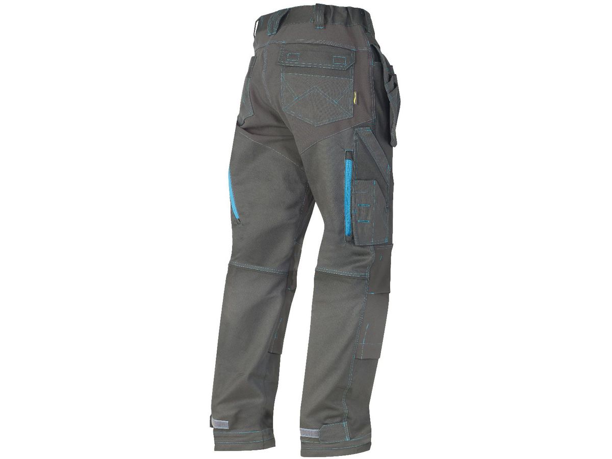 Stretch-Arbeitshose anthrazit Gr. 46/52 - Herren, Stretch-Twill, 60% CO/20% PES