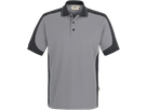 Poloshirt Contrast Perf. 5XL titan/anth. - 50% Baumwolle, 50% Polyester, 200 g/m²