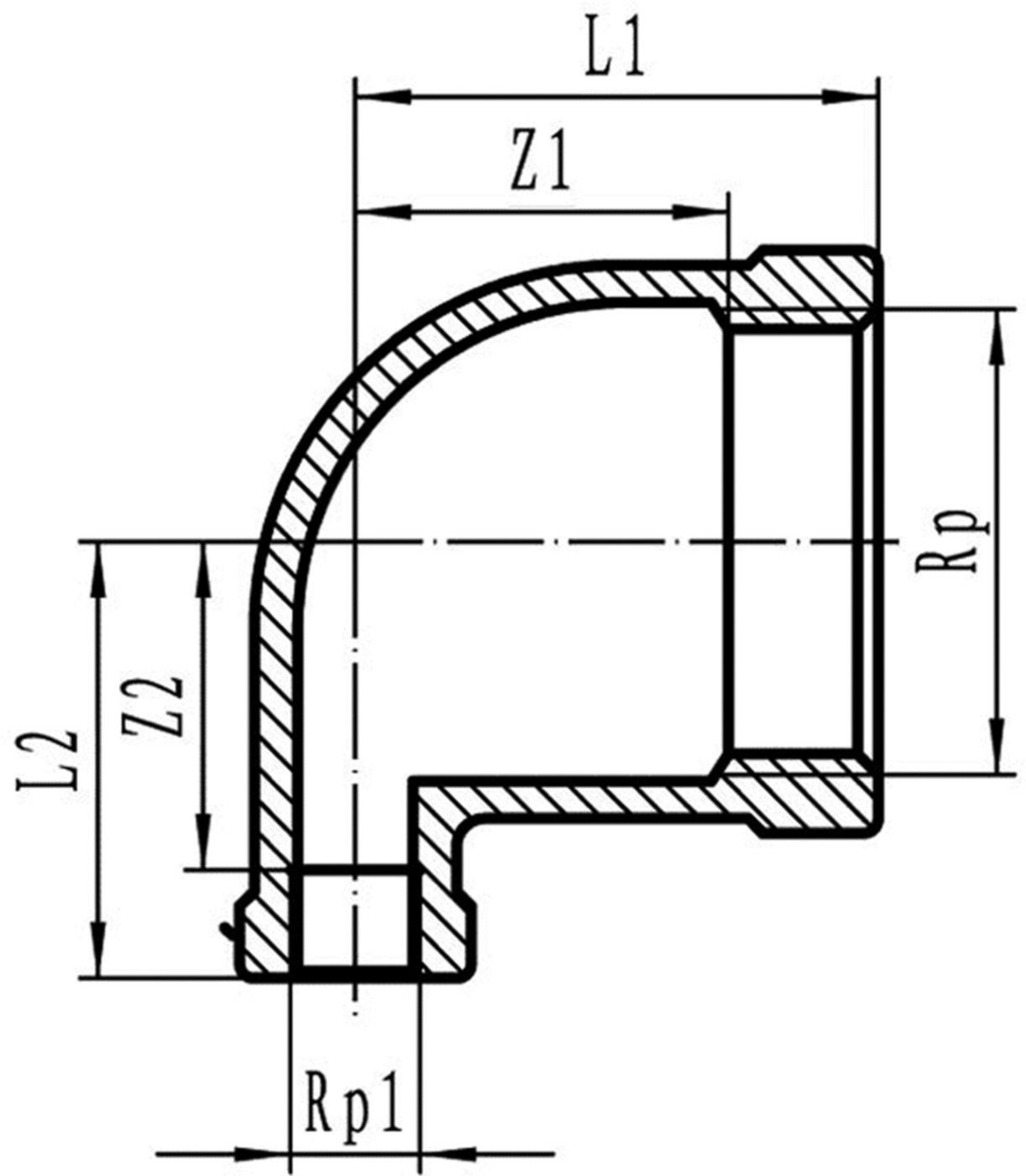 Winkel 90° Nr.  90 rostfrei