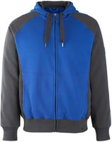 Wiesbaden Kapuzensweatshirt Grösse 2XL - kornblau/schwarzblau 60% Baumw. 40% Poly