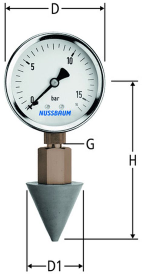 Manometer mit Gummikonus - Nr. 66055