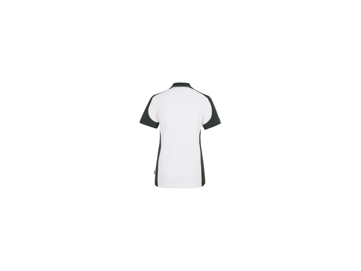 Damen-Polosh. Co. Perf. 3XL weiss/anth. - 50% Baumwolle, 50% Polyester, 200 g/m²