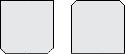 Dachschiefer-Platten Eternit XM - 40x40 cm, Doppeldeckung, LINEA / BASSA
